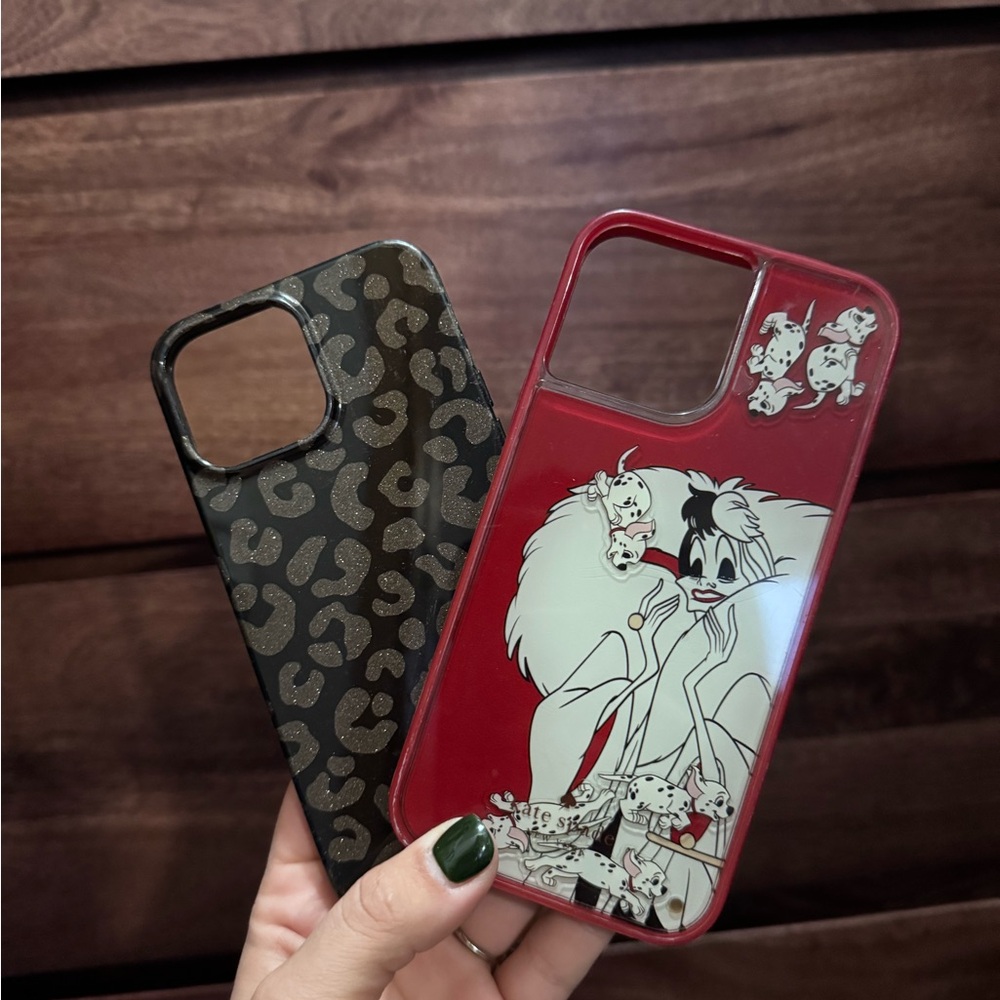 Cruella de Vil Themed Phone Case - Red and Black And Leopard Print